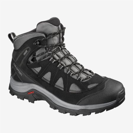 Salomon AUTHENTIC LTR GTX Mens Hiking Boots Black UK CAIH
